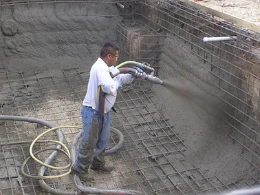 Merced Gunite pool construction