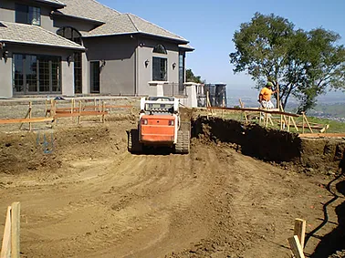 Orinda Swimming pool excavation