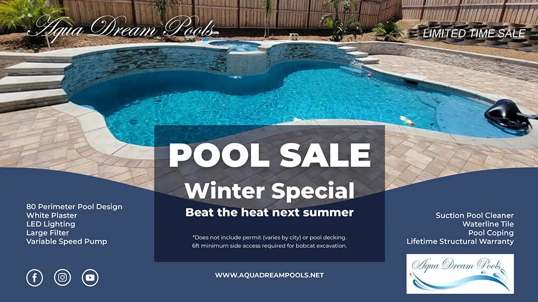 Winter Pool Sale from Aqua dream Pools
