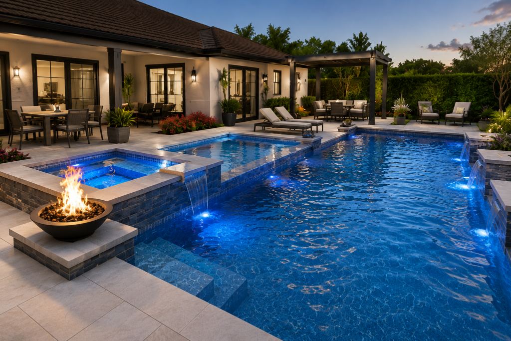 3D CAD designed swimming pool