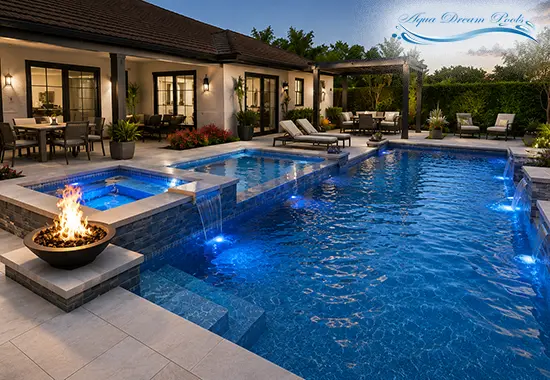 3D CAD designed swimming pool