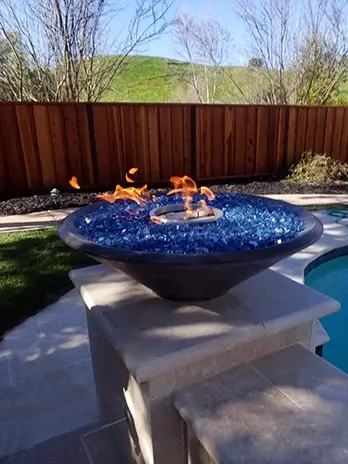 Backyard Fire pit from Aqua Dream Pools