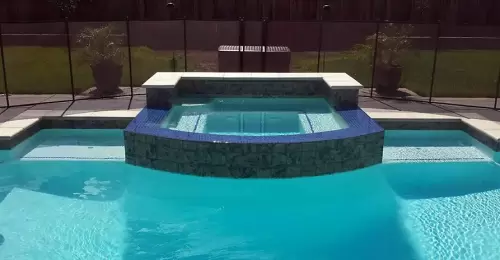 Custom pool and hot tub